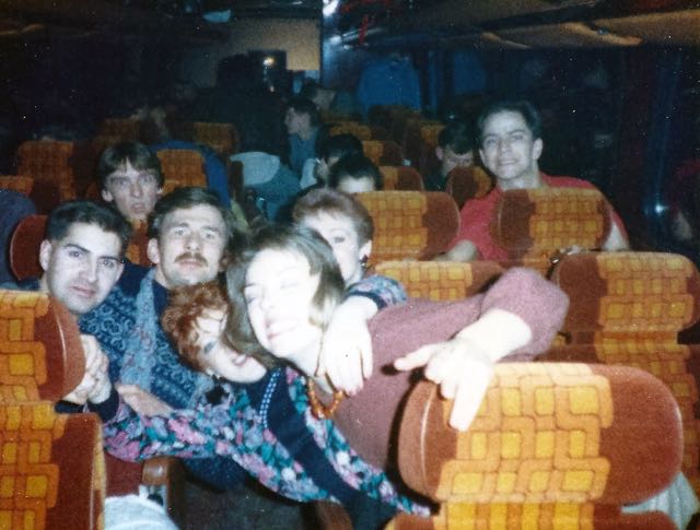 Coach to Glenrothes Margaret Sharple, Jacqui Bicknell (Green), Kim Molloy, Carl Edmondson, Gary Churm, Ady Harley, Keb (© Carl Edmondson)