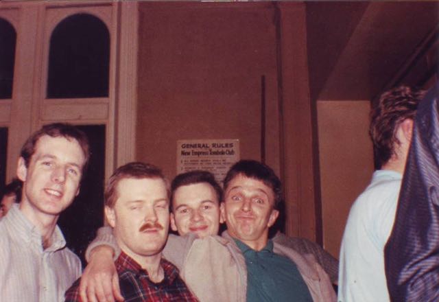 Gis Southworth, Barrie Waddington, Gaz Kellett, Stuart Raith  1987 (© Emma Fitch).jpg