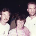 Billy Mercer ,Penny and Rob Marriott TOW Stafford Mid 80s (© Stuart & Penny Raith)