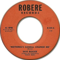 Dave Blocker - Nothings Gonna Change Me - Robere