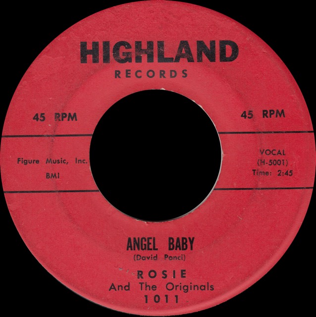 1011 - Rosie & The Originals - Angel Baby - Highland (Red)