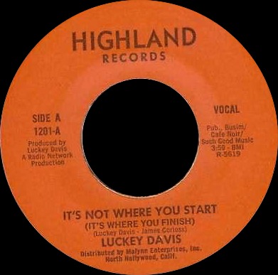 1201 - Luckey Davis - It's Not Where You Start - Highland (Orange)