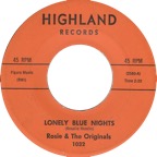 Rosie & The Originals - Lonely Blue Nights - Highland 1032
