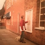 Pete Lawson looking for Leicester bus station on the map while standing in Leicester Bus Station....