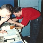 Pete and Keb in the soul attic at Stafford. (© Gis Southworth)